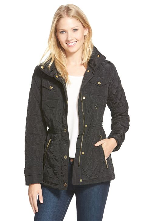 michael kors short nylon field jacket|Michael Kors jackets outlet.